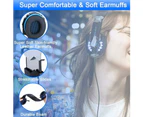 Stereo Gaming Headset for PS4, PS5, PC, Xbox One, Noise Cancelling Over Ear Headphones with Mic, Bass Surround(Blue)