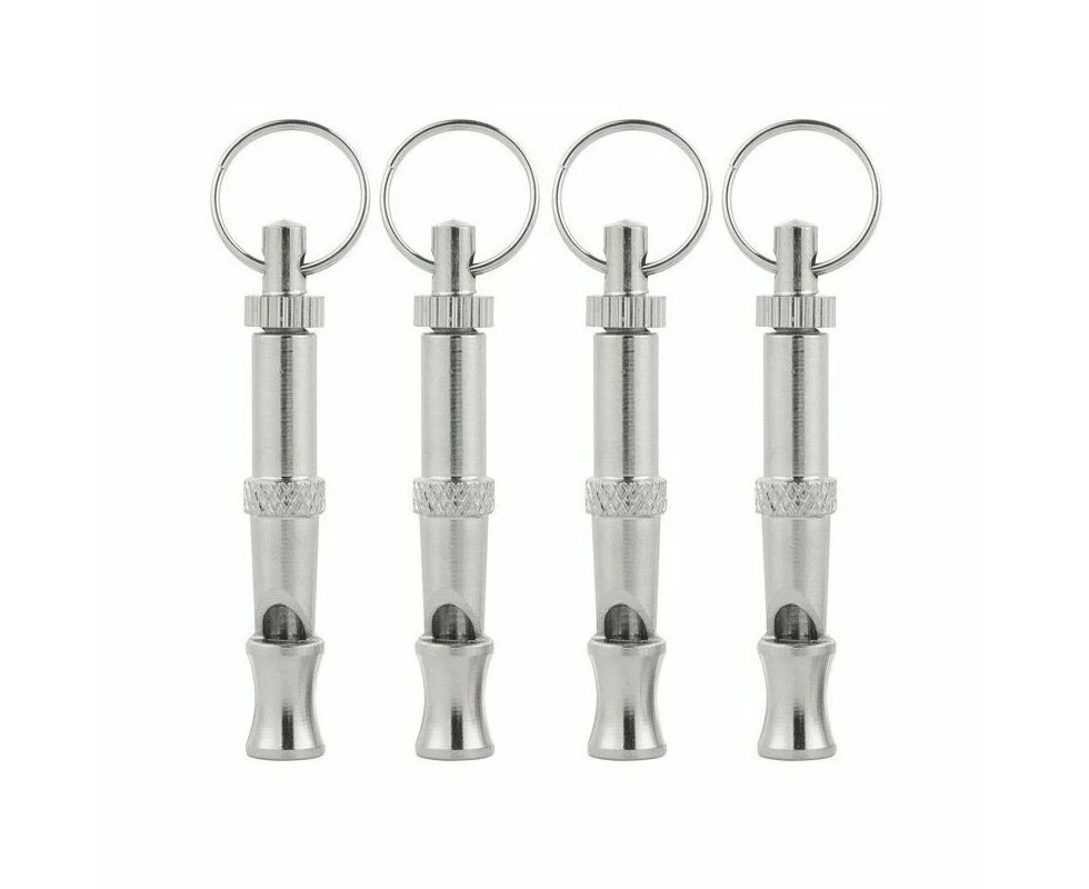 4Pcs Ultrasonic Dog Whistle, High Frequency Dog Whistle, Adjustable Ultrasonic Dog Whistle for Training, Barking, Sit and Recall Dogs