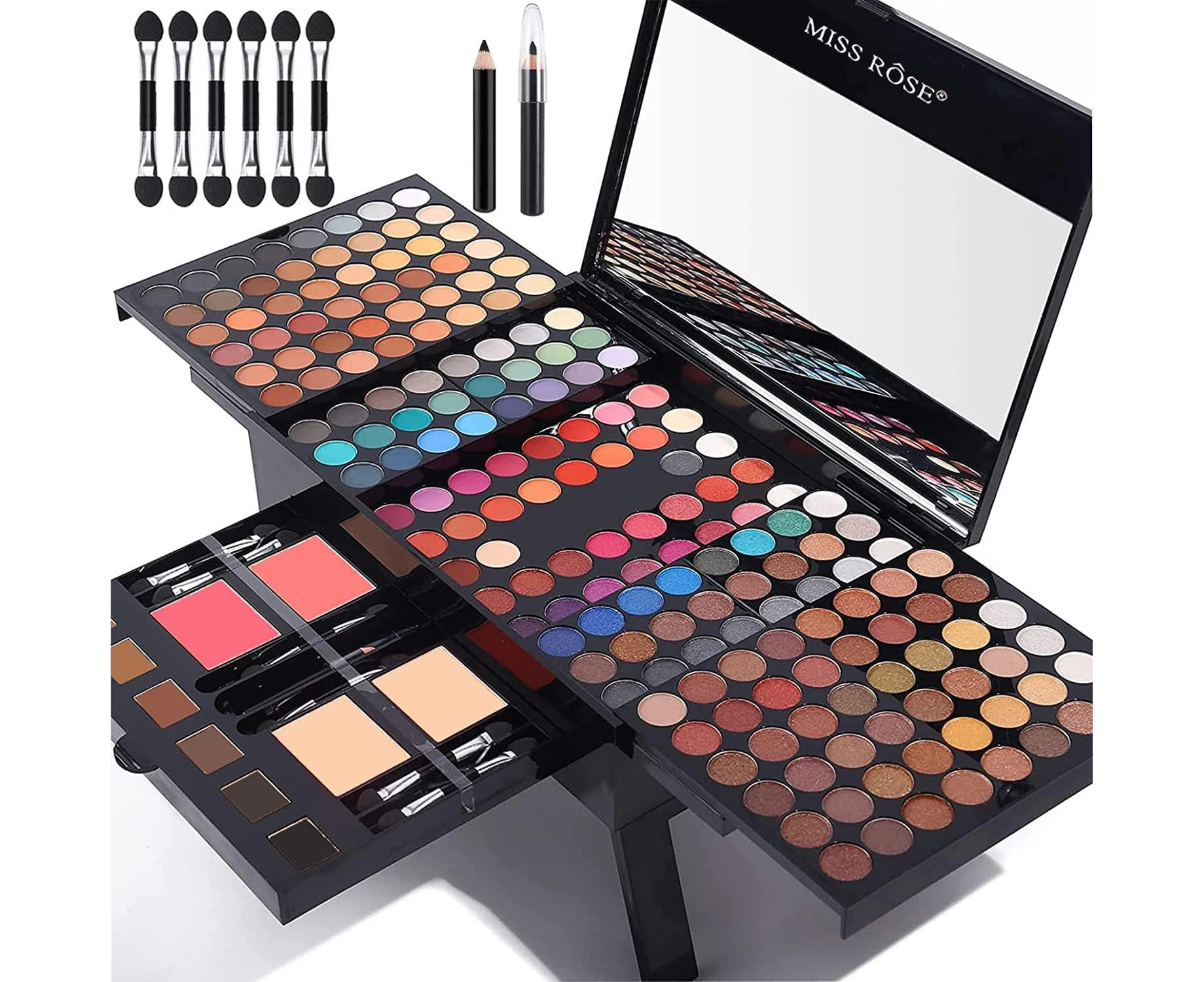 coliusa Makeup Kit for Women - Pallet,All In One Gift Set girls, include Eyeshadow/Facial Blusher/Eyebrow Powder/Eyeliner Pencil/Mirror/makeup brush