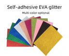 Glitter powder EVA sponge paper A4 with adhesive glitter paper gold powder foam paper children's creative glitter stickers