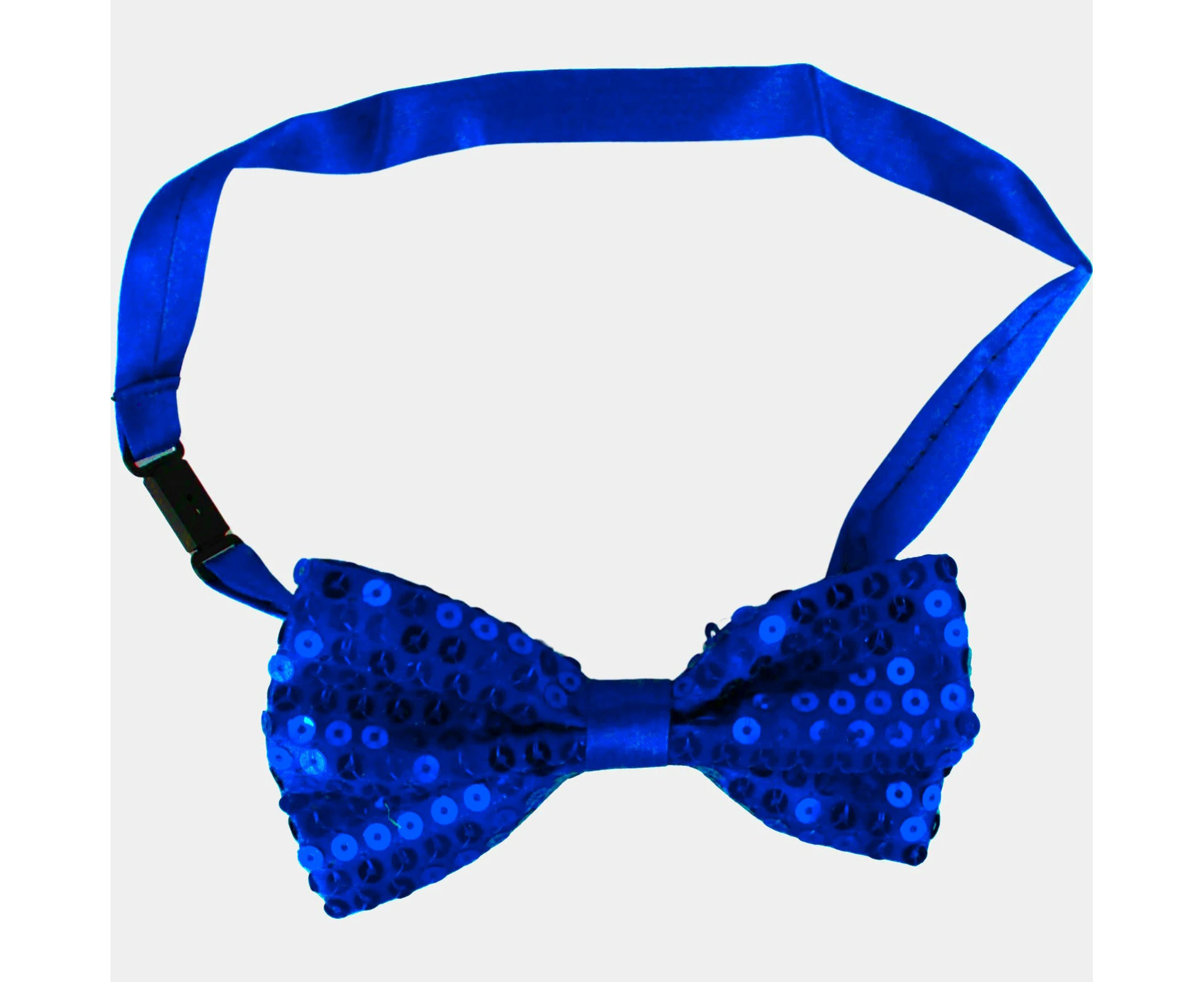 Blue Sequin Bow Tie