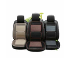 Car Seat Home Mesh Bamboo Seat Cushion Lumbar Brace Back Support Cool in Summer(Red)