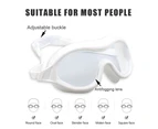 Large Frame Swimming Goggles, High-Definition Anti-Fog Goggles, Adult One-Piece Swimming Goggles For Men And Women,White