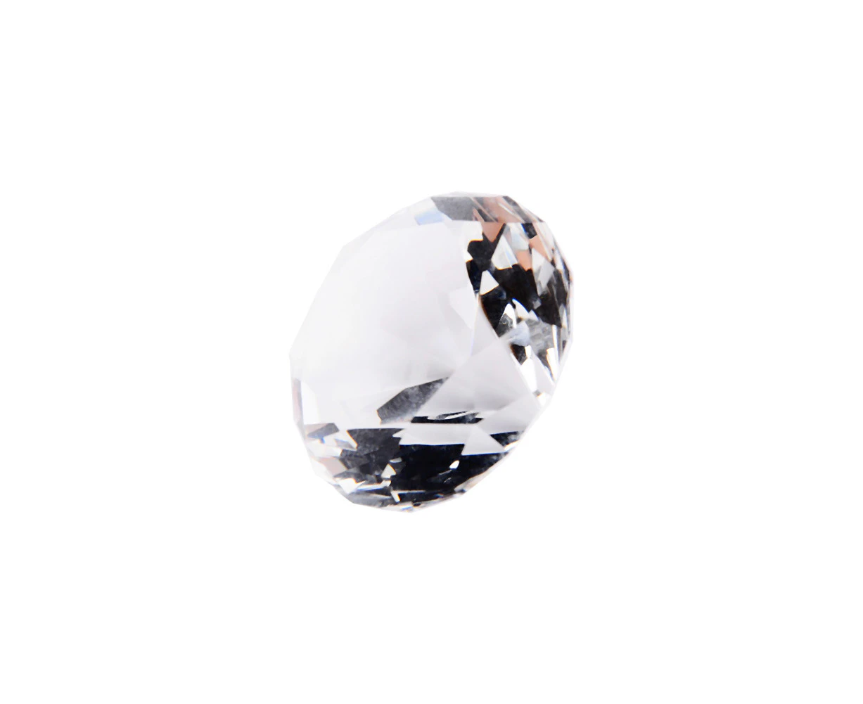 40Mm Clear Crystal Diamond Cut Glass Jewelry Paperweight Wedding Home Decor Gift