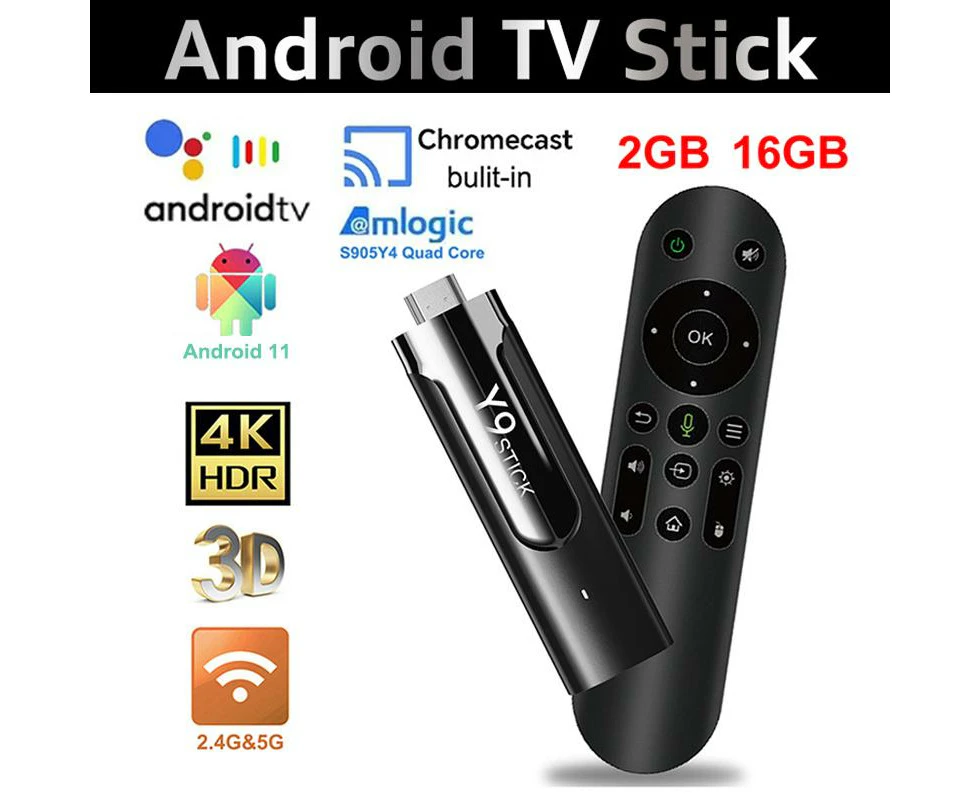 Mini TV Stick BT Voice Remote TV Box 2+16G