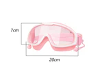 High-Definition Transparent Waterproof And Fog-Proof Swimming Goggles For  And Men With Large Frame Goggles,Pink