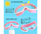 High-Definition Transparent Waterproof And Fog-Proof Swimming Goggles For  And Men With Large Frame Goggles,Pink