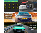 4K Dash Cam UHD 2160P WiFi Front Dashcam Night Vision Car Camera with 64GB Card