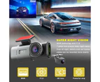 4K Dash Cam UHD 2160P WiFi Front Dashcam Night Vision Car Camera with 64GB Card