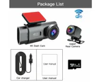 4K Dash Cam UHD 2160P WiFi Front Dashcam Night Vision Car Camera with 64GB Card