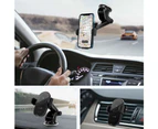 Automatic Clamping 15W Wireless Car Fast Charger Mount 2in1 Car Phone Holder