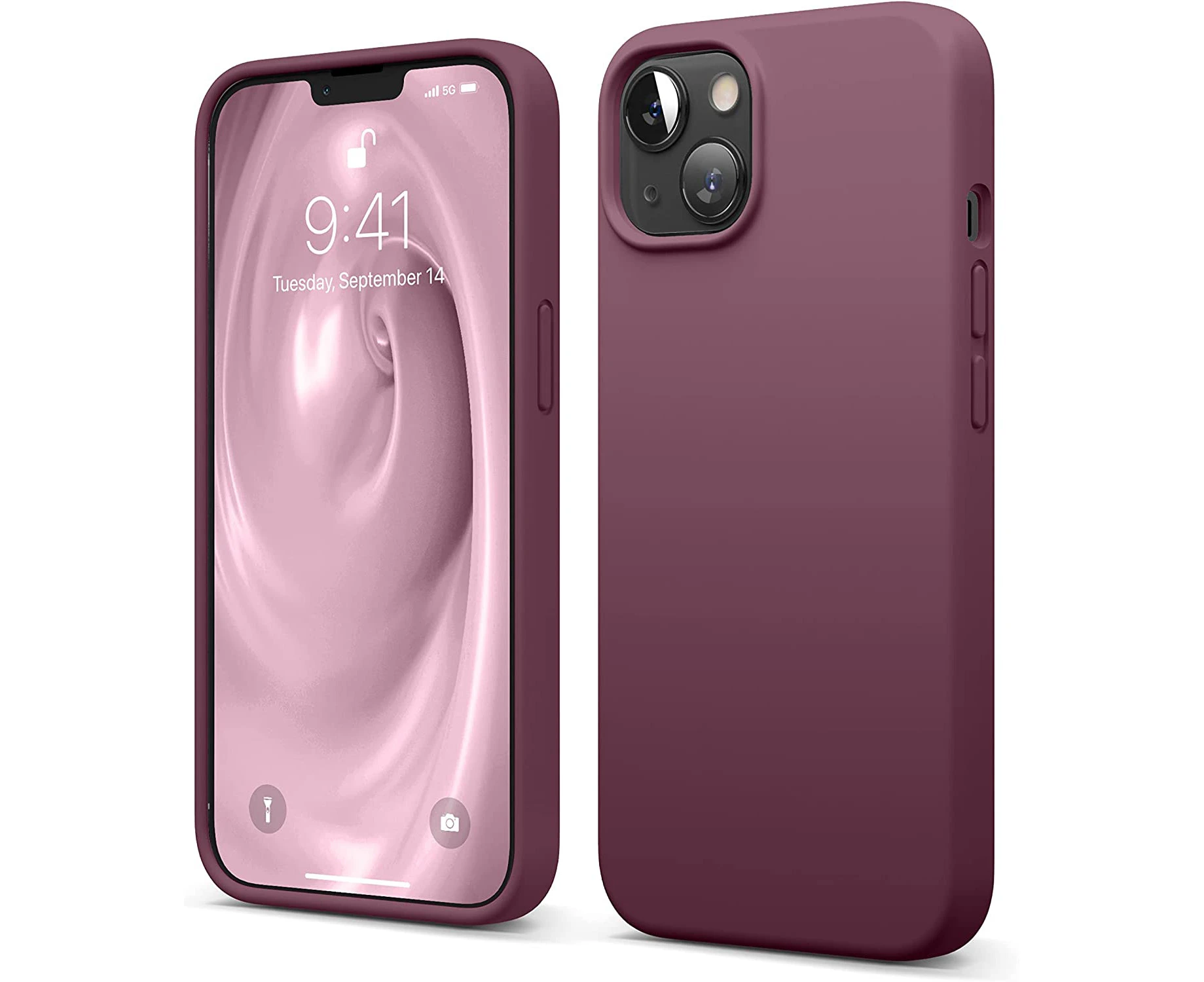 elago Liquid Silicone Case Compatible with iPhone 13 Case (6.1"), Premium Silicone, Full Body Protection - 3 Layer Shockproof Phone Cover, Anti-Scratch Sof