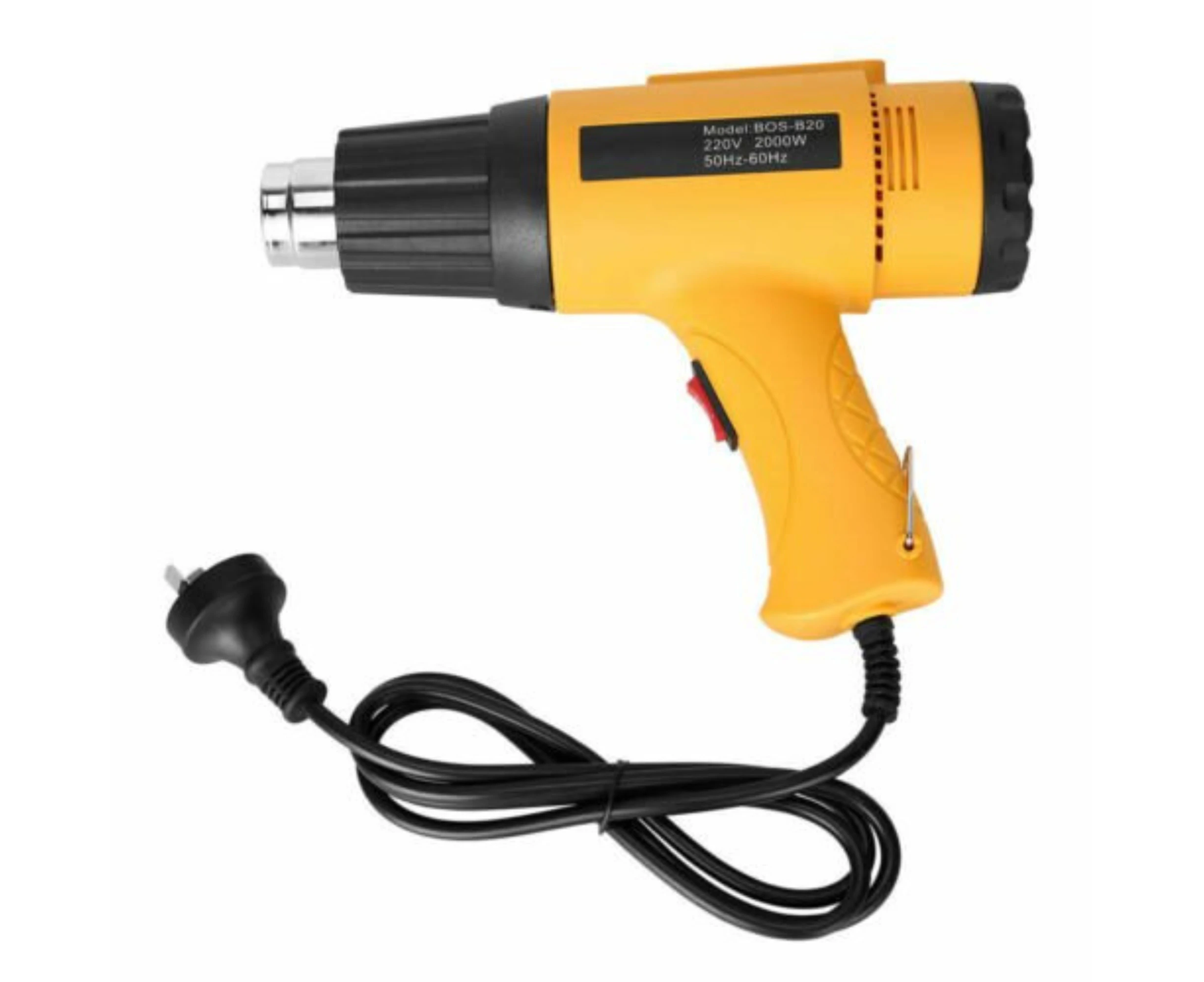 Electric Heat Gun Heating Hot Air Gun with 4 Nozzles Blower Power Set 60 to 650 Degrees - 2000W