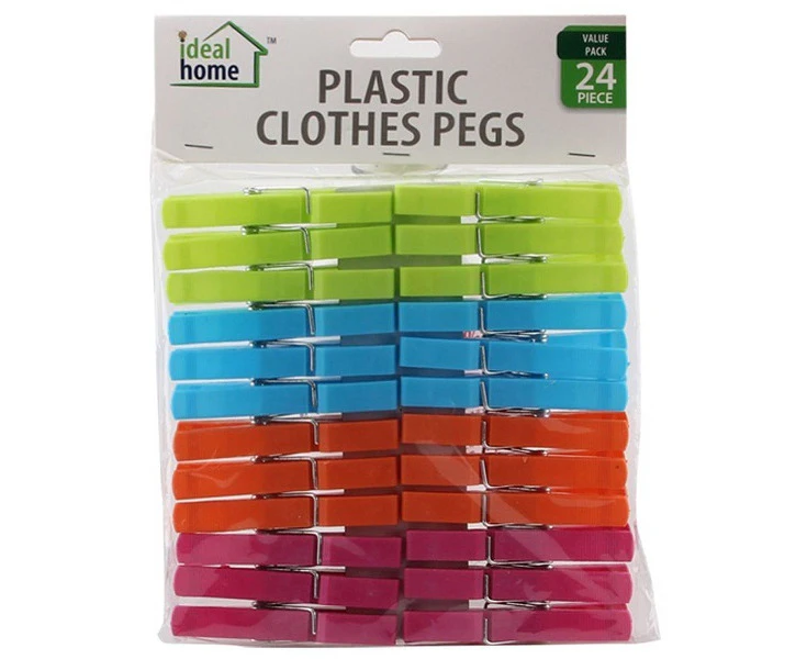 Ideal Home Plastic Clothes Pegs Pack of 24's