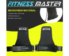 Weight Lifting Hooks Gym Gloves Wrist Hand Support Wrap Straps Grip Pads Training