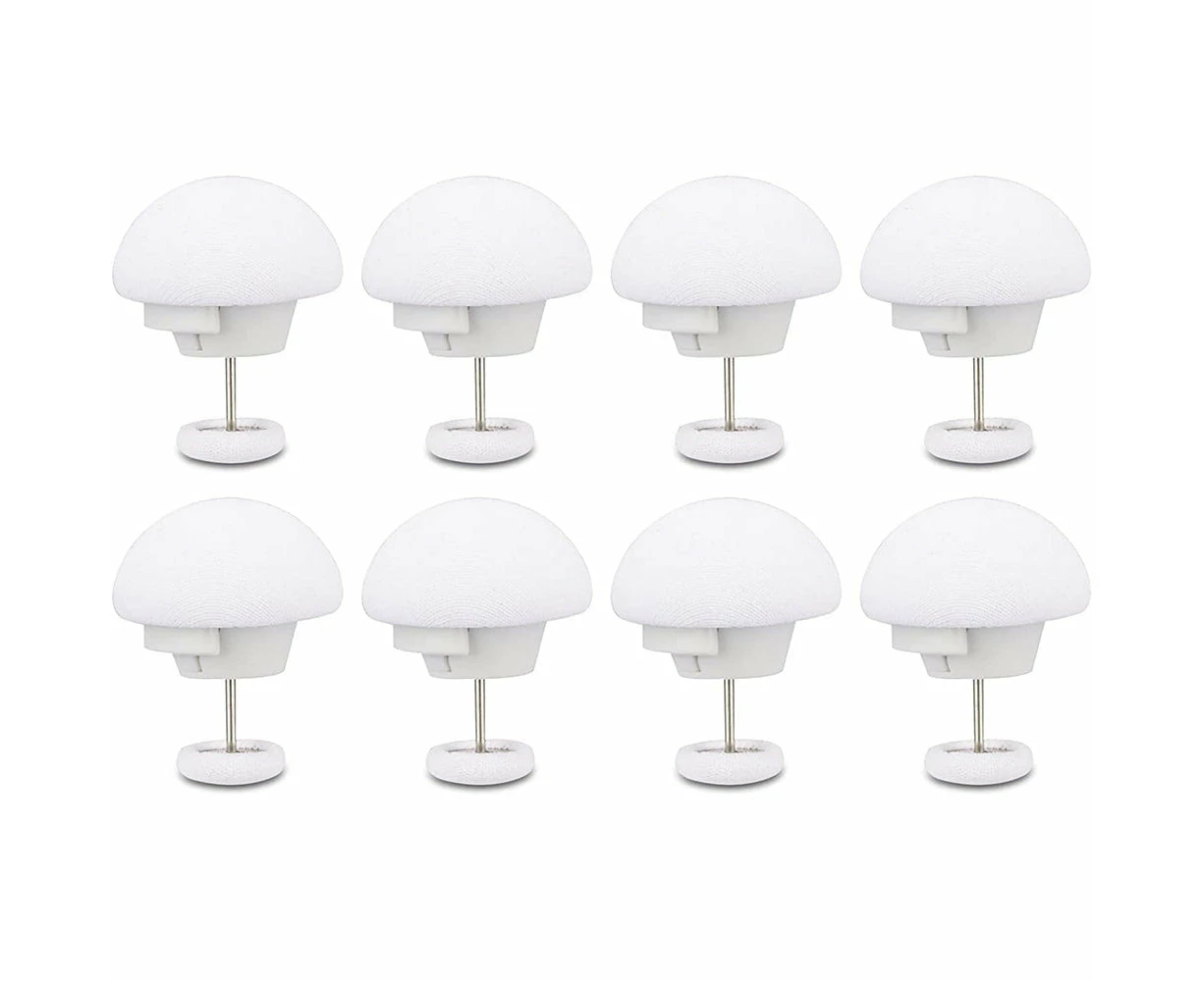 8Pcs Mushroom Duvet Cover Pins Bed Sheet Clip White