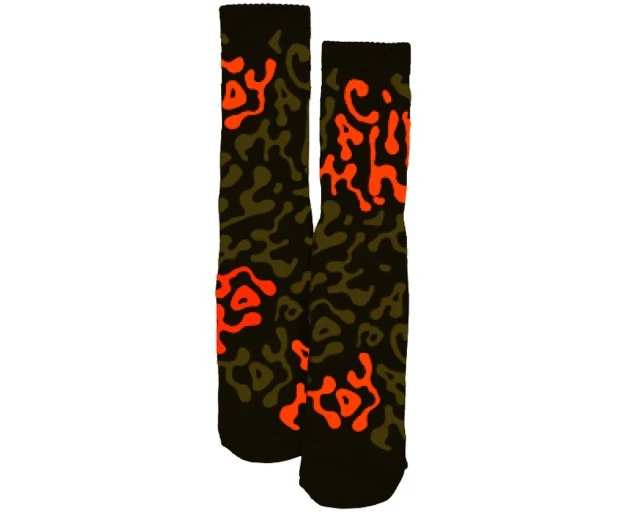 Toy Machine Socks Camo Sock Black