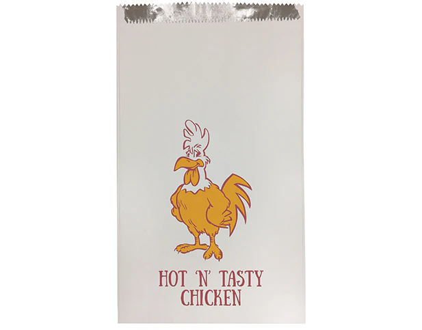 250 Bags Foil Printed Chicken Picture Extra Large (330 X 175 X 58)