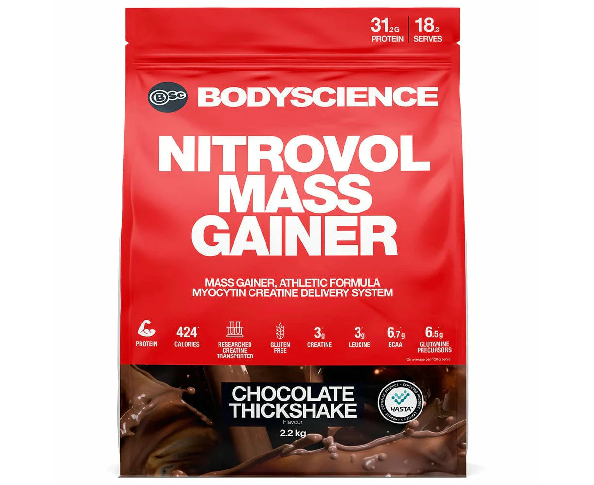 BSc Bodyscience Nitrovol Mass Gainer Vanilla Thickshake / 2.2kg - Chocolate Thickshake