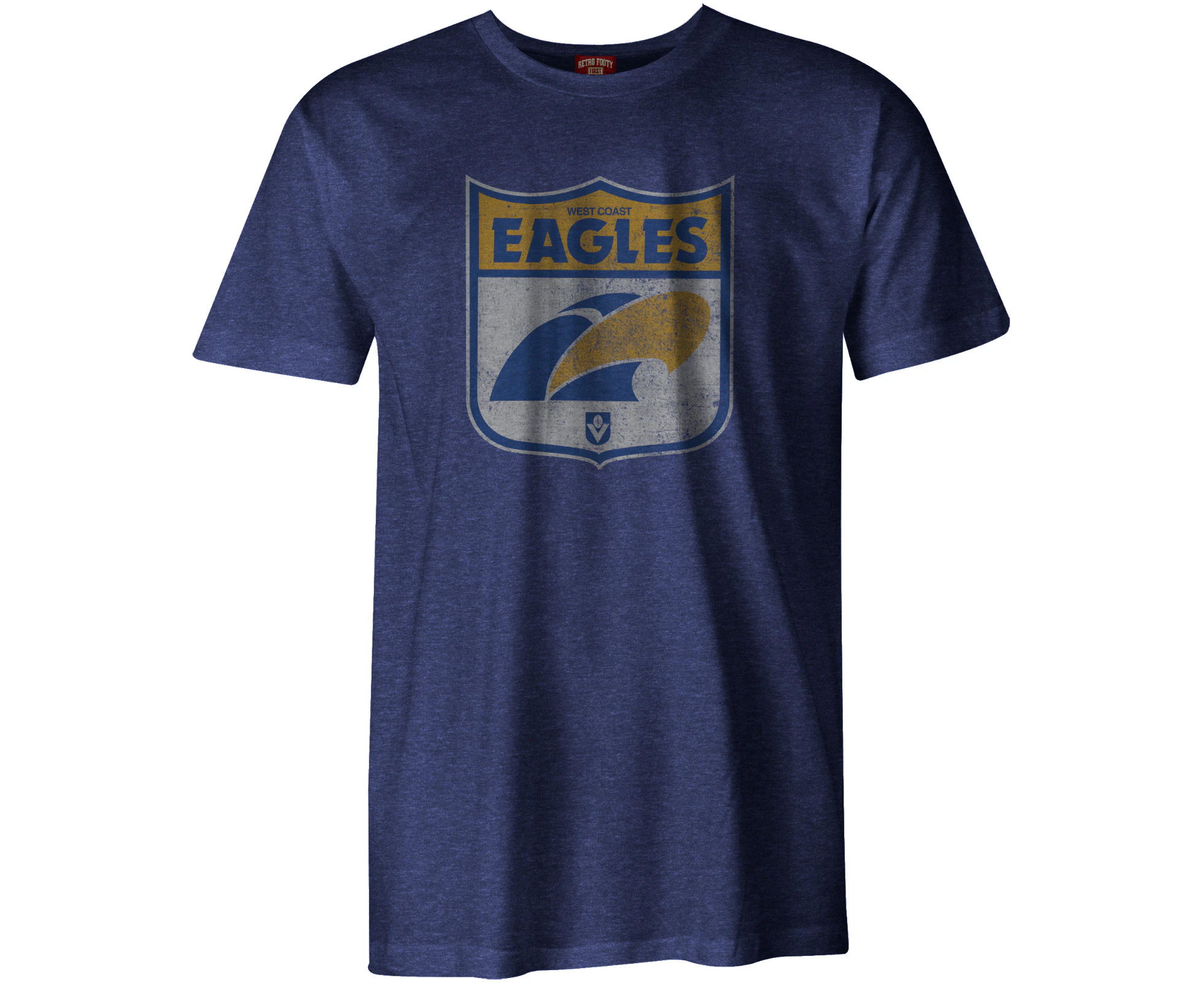 AFL Heritage Retro Tee Shirt - West Coast Eagles - Generous Sizes -