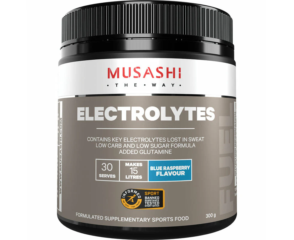 Musashi Electrolytes Blue Raspberry 300g