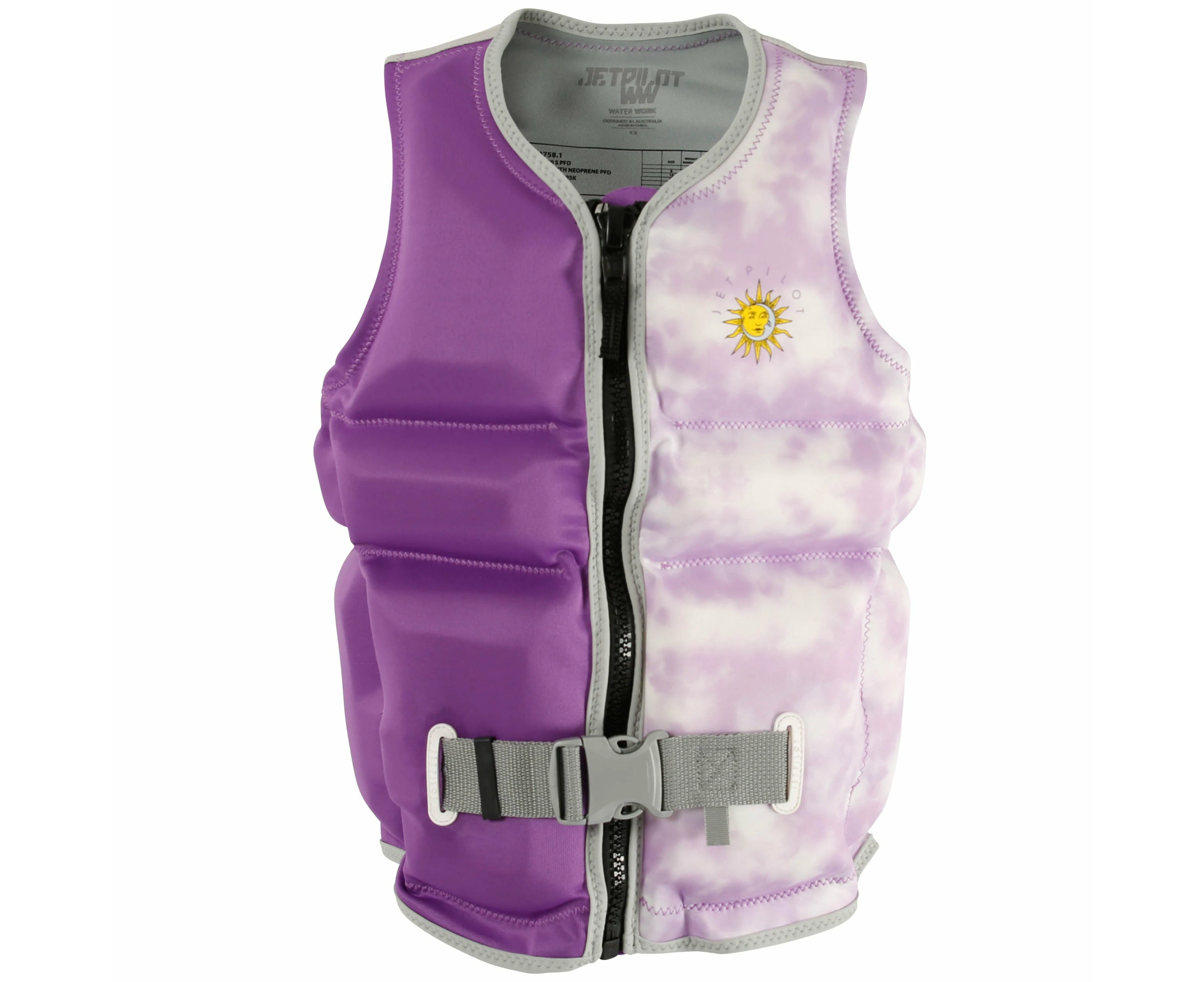 Jetpilot X1 Front Entry Girl's Youth Neo L50s Buoyancy Life Vest Purple Sizes 8 16