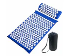 Body Massager Acupressure Cushion Mat Blue