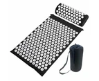 Body Massager Acupressure Cushion Mat Black