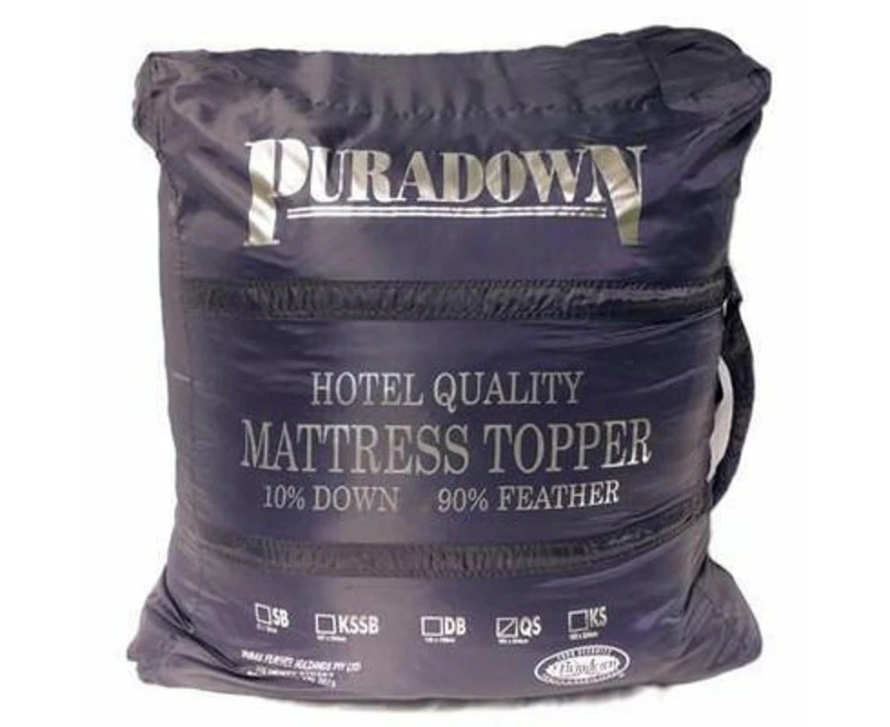 Duck Down Mattress Toppers In Australia. Order Puradown Plush Mattress Toppers