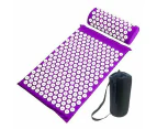 Body Massager Acupressure Cushion Mat Purple