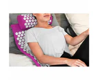 Body Massager Acupressure Cushion Mat Purple