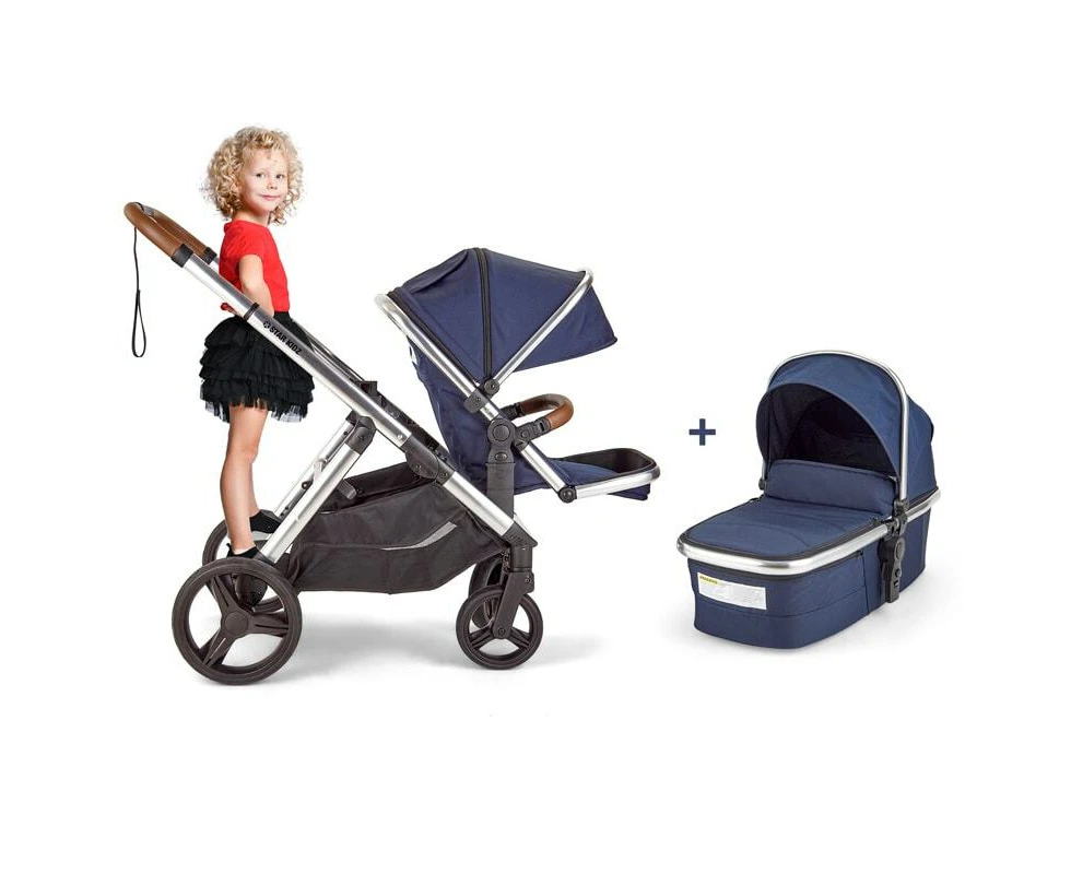 Star Kidz Adaptii Pram with Bassinet- Navy