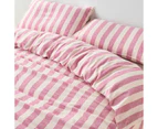 Target Reid Stripe Linen/Cotton Quilt Cover Set