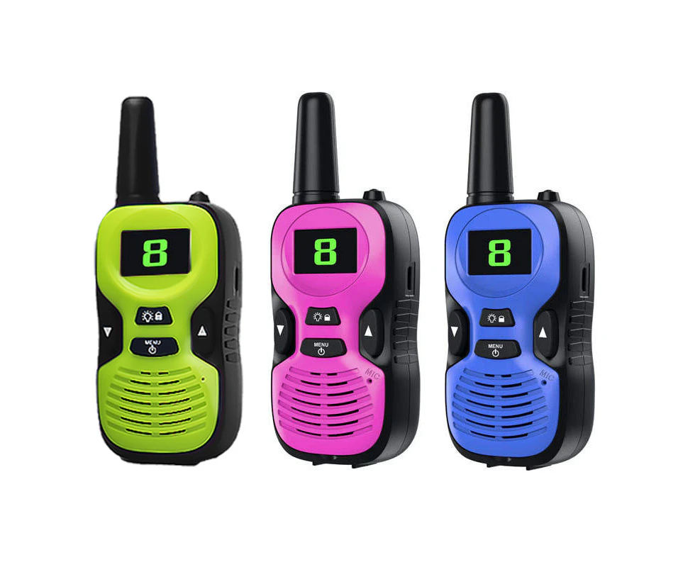 Winmax 3 Pcs Kids Walkie Talkies Rechargeable Long Range Camping Toys