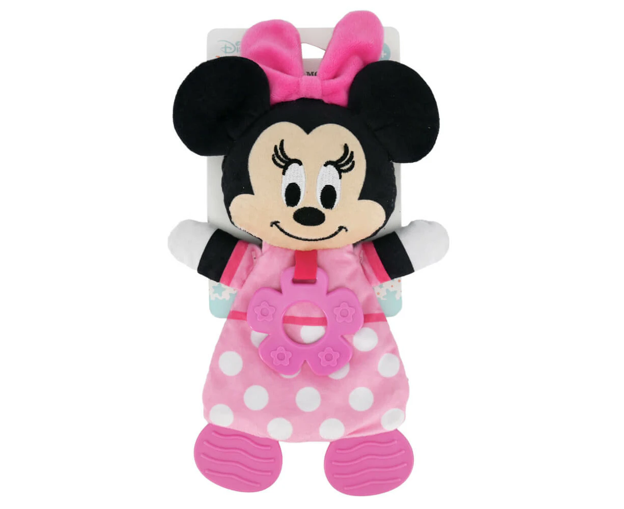 Disney Baby - 'Minnie Mouse Teether Blanket', Baby Toy, Polyester, 28cm Height, Ages 0+