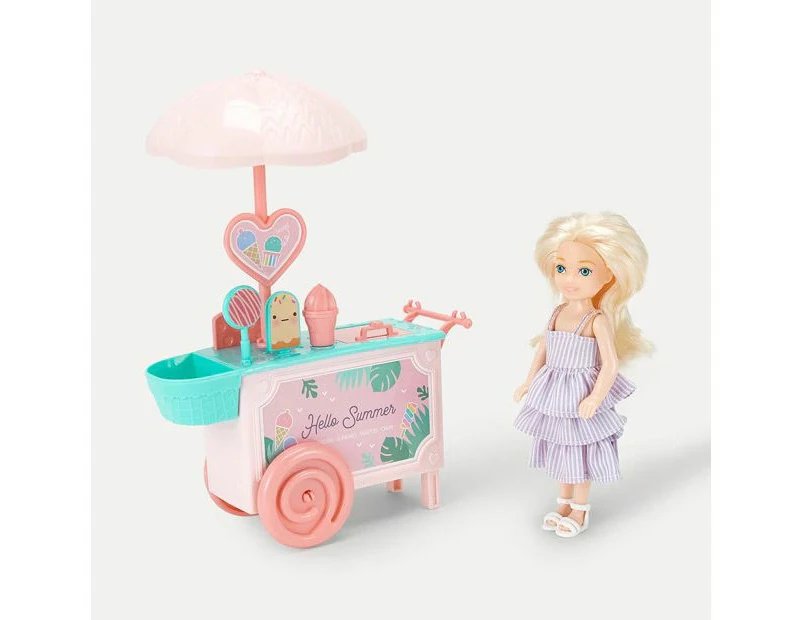 Mini Doll & Ice Cream 15 Piece Set - Anko