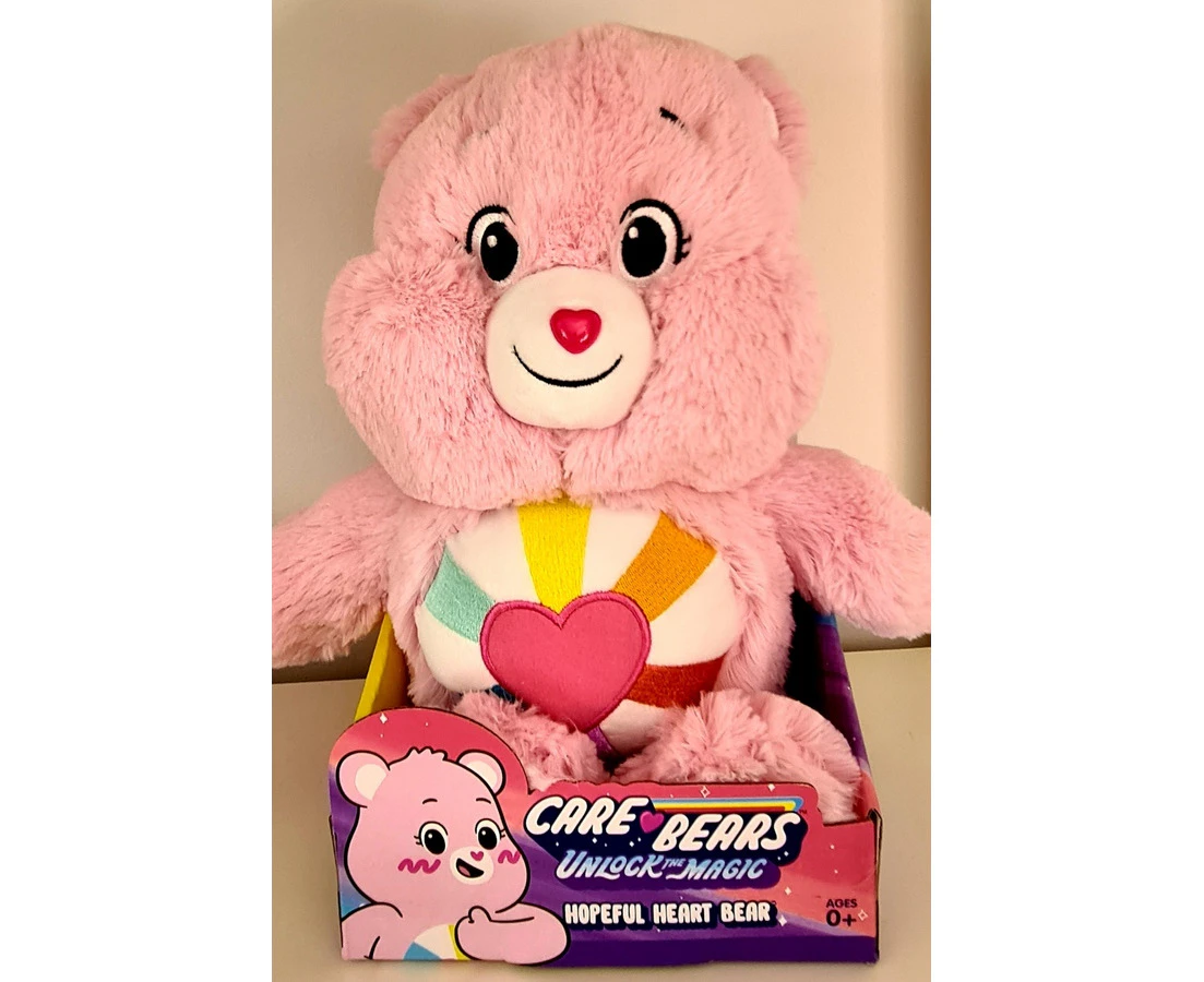 Care Bears Unlock The Magic Teddy Bear Medium Plush Toy [Pack: Hopeful Heart Bear]