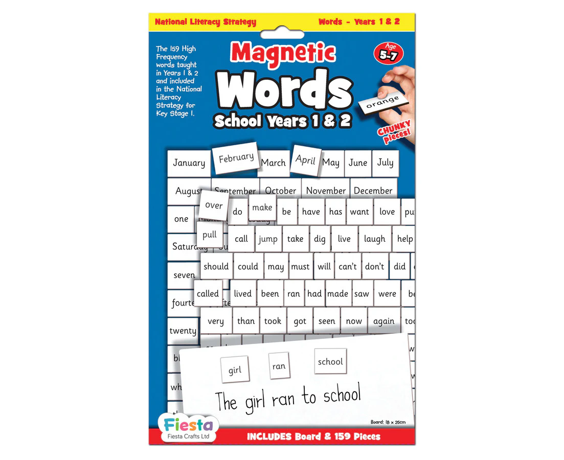 Fiesta Crafts - Magnetic Words Years 1 & 2