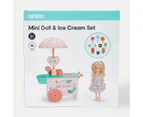 Mini Doll & Ice Cream 15 Piece Set - Anko