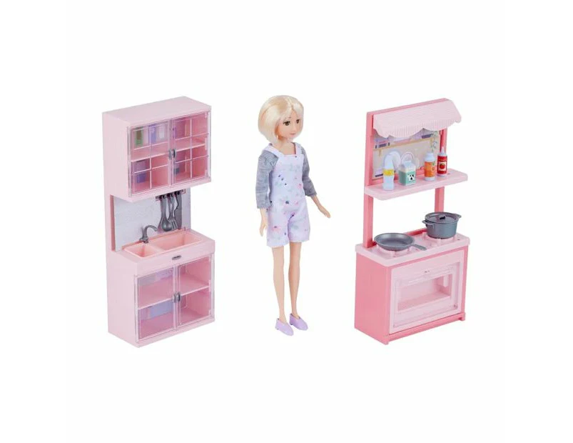 12 Piece Fashion Doll Kitchen Set