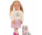 Our Generation Sheela 18-inch Doll & Pet Cat Plush Set