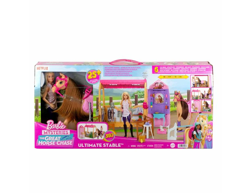 Barbie Mysteries The Great Horse Chase Stable Playset