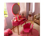 Our Generation Fabulous Fun Vanity Set Pink Vanity Table & Accessories for 18-inch Dolls