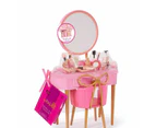 Our Generation Fabulous Fun Vanity Set Pink Vanity Table & Accessories for 18-inch Dolls