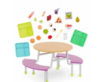 Our Generation Cafeteria Table 23-pc School Cafeteria Table Playset for 18-inch Dolls