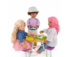 Our Generation Cafeteria Table 23-pc School Cafeteria Table Playset for 18-inch Dolls