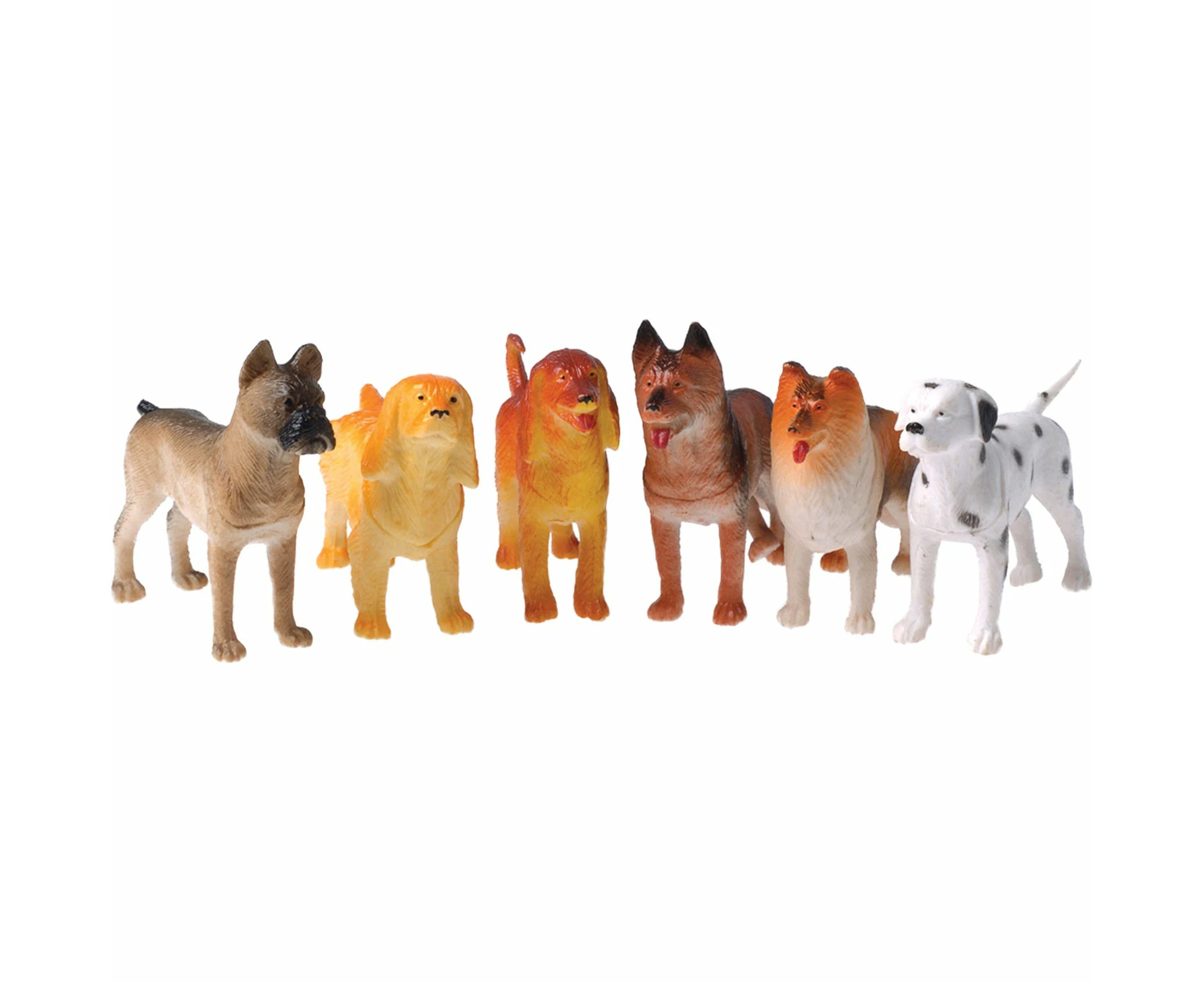 Dog Plastic Toy Figures (Pack of 12)