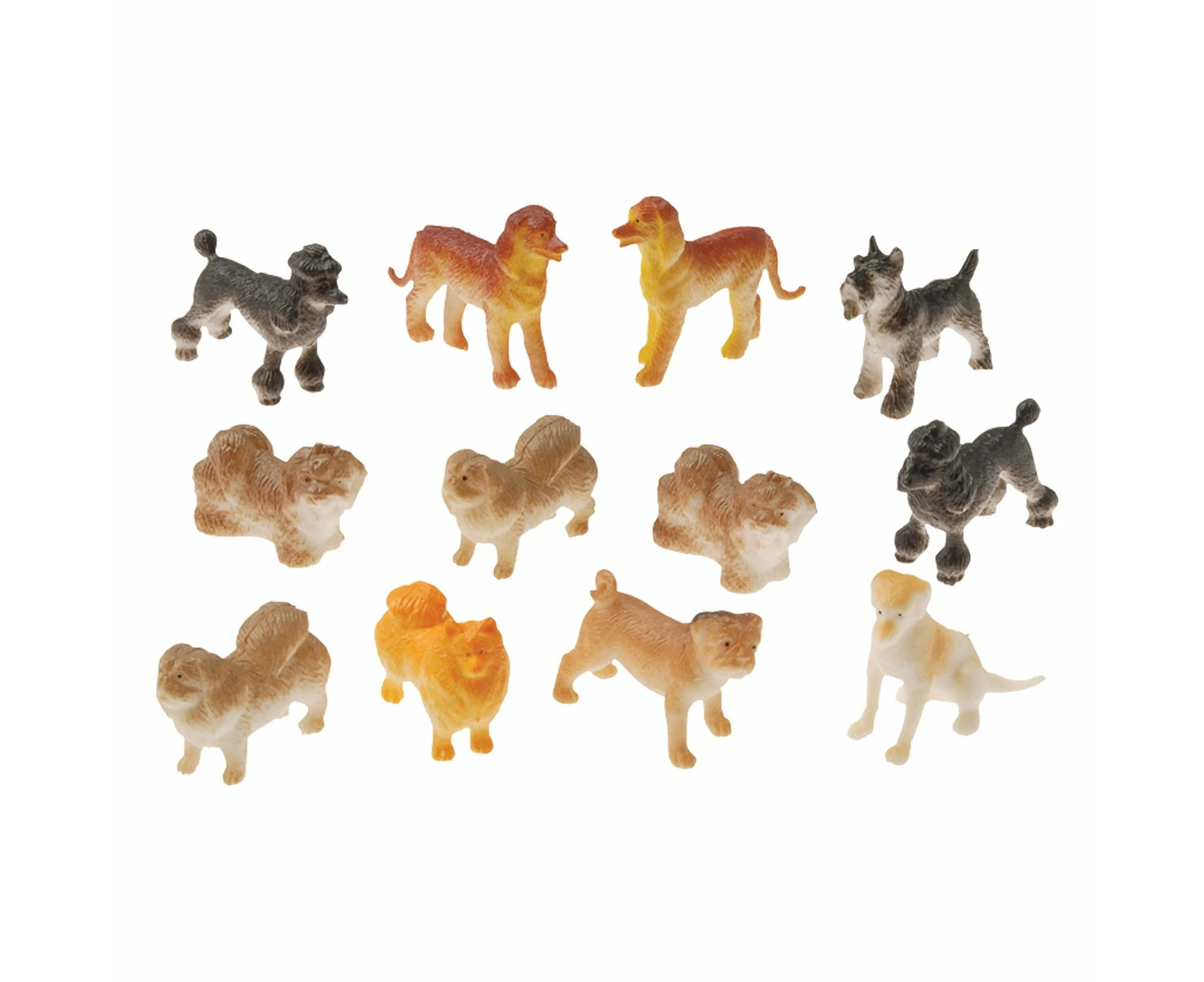 Plastic Dogs (Pack of 12)