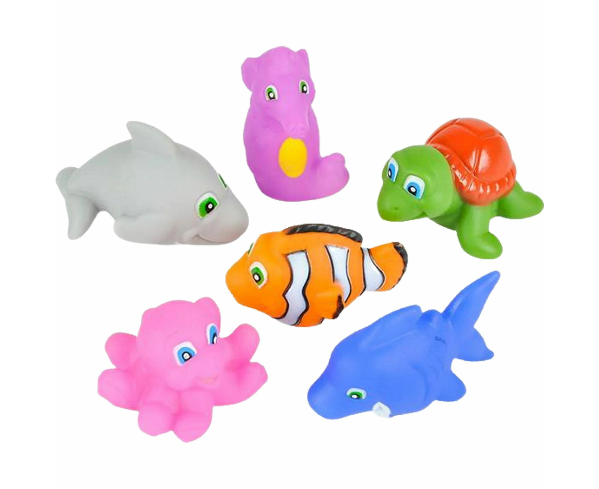 Sea Life Squirt Toys (Pack of 12)