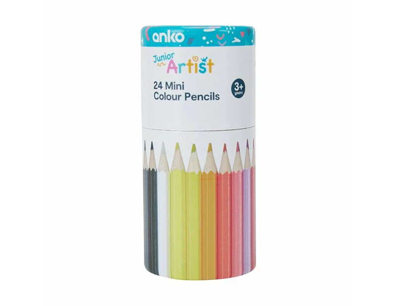 Junior Artist Mini Colour Pencils, 24 Pack - Anko